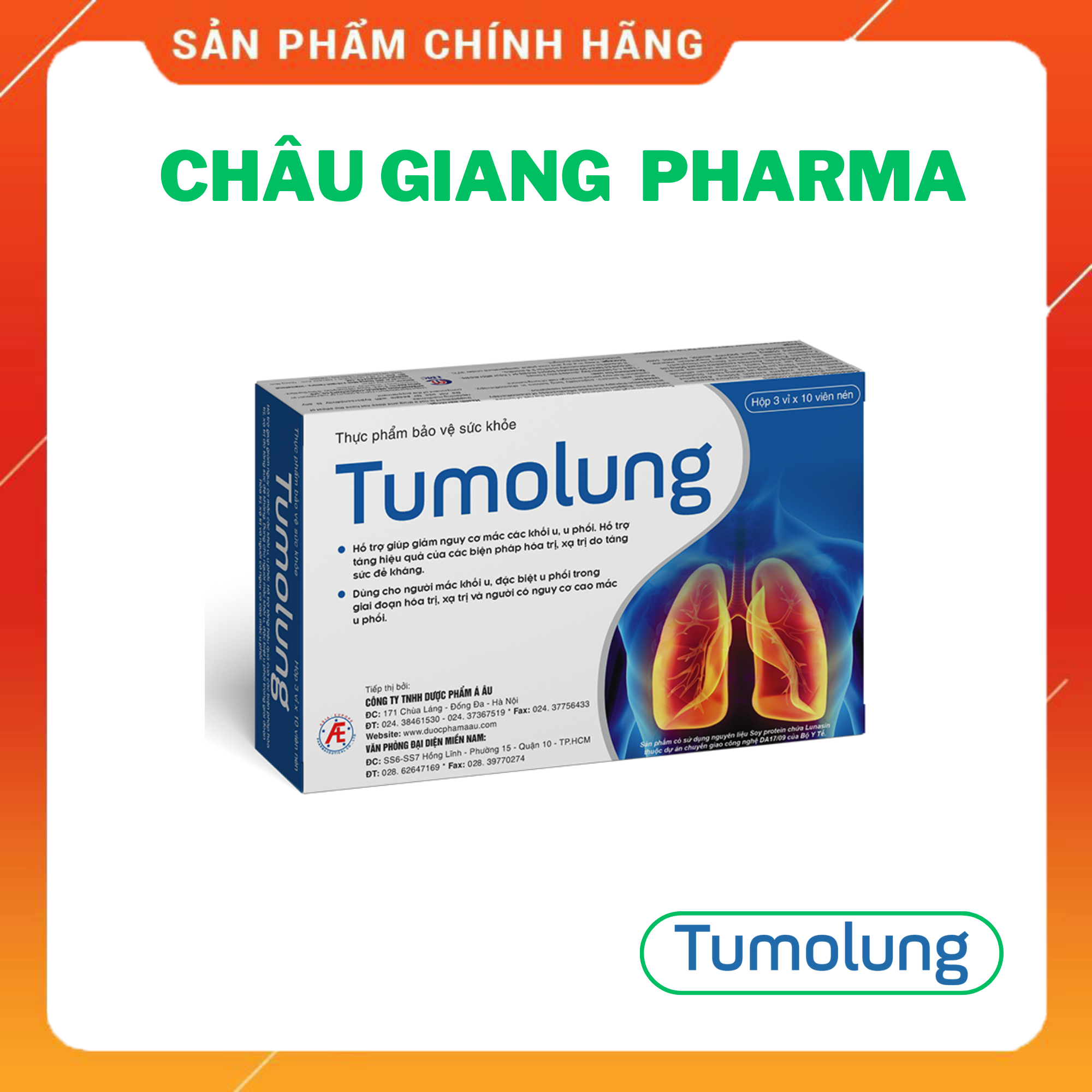 Viên uống Tumolung (3 vỉ x 10 viên)